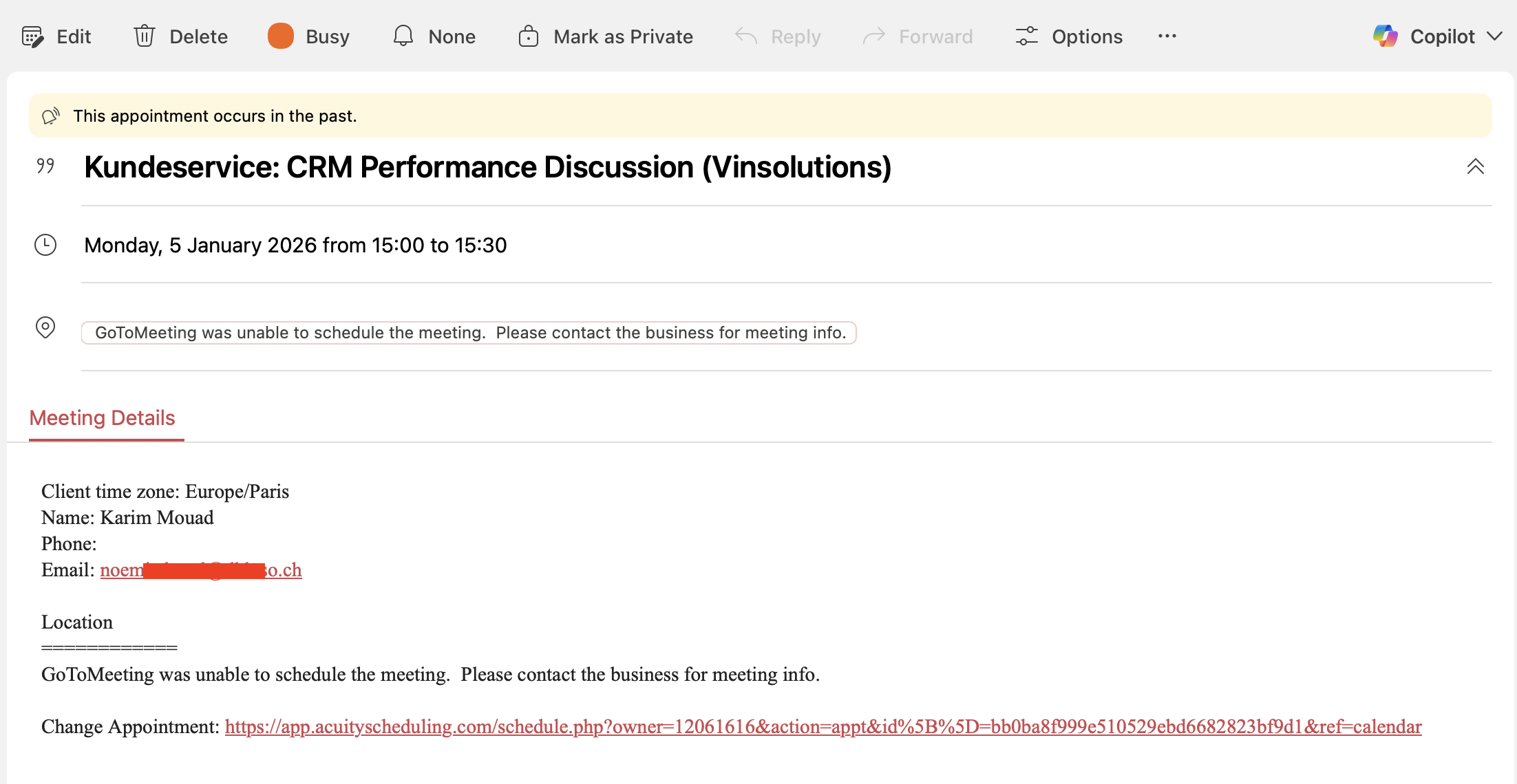Kalendereintra Detail