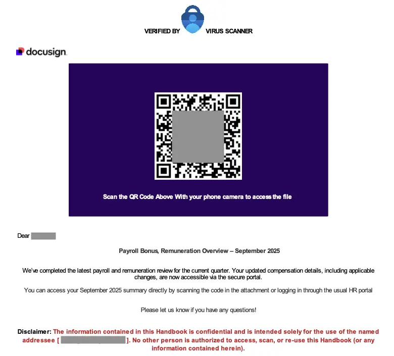 QR-Code im PDF führt zu Phishing-Seite